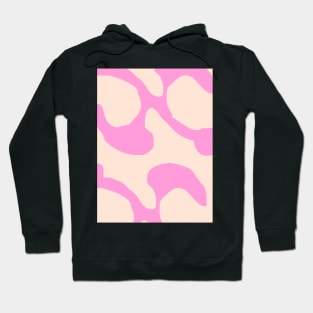 Abstract pattern pink swirl Hoodie